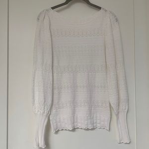 sezane lace sweater